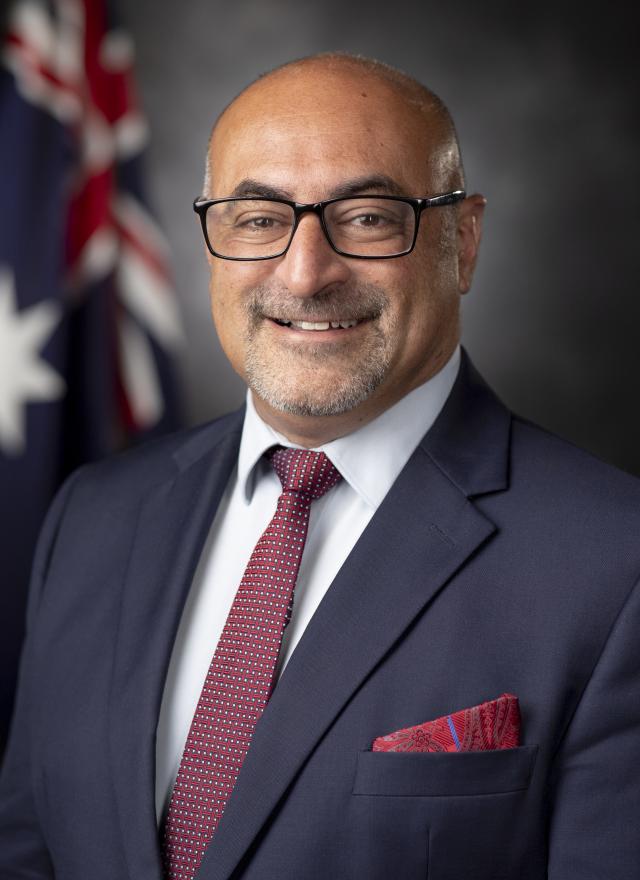 The Hon Peter Khalil MP - Assistant Minister for Defence - portrait image.